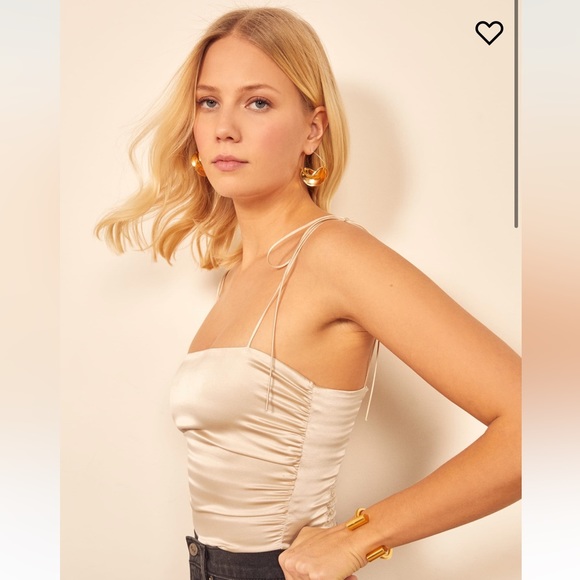 Reformation Tops - Lucrezia Silk Top, rare black/white cheetah pattern, Sold out, NWT